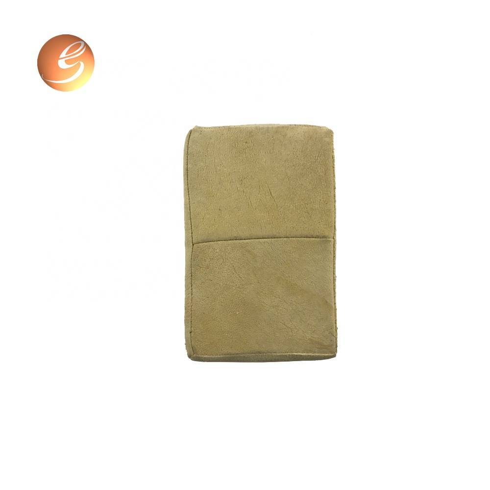 Multipurpose whole leather covered car care cleaning sponge