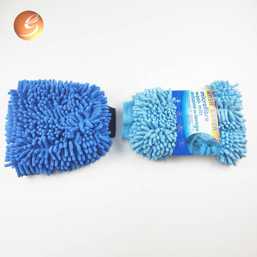 China Supplier Microfibre 2 In 1 Noodle Mitt - Blue Color Mitt Car Washing and Polishing – Eastsun
