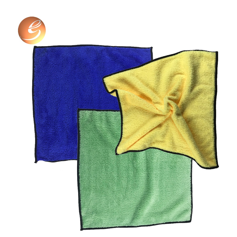 Custom size custom color 80% polyester 20% polyamide microfiber cleaning cloth set