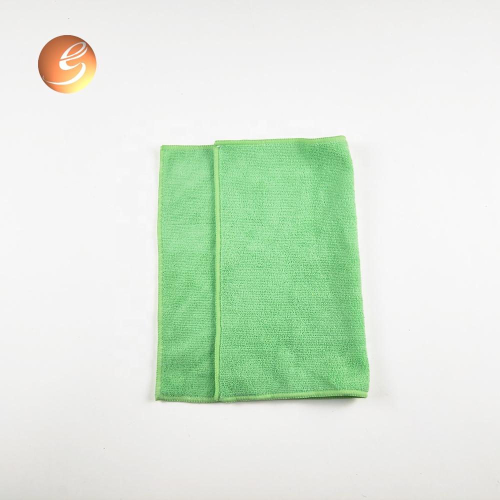 Logo Printed Best Green Microfiber Car Drying Shaggy Towels