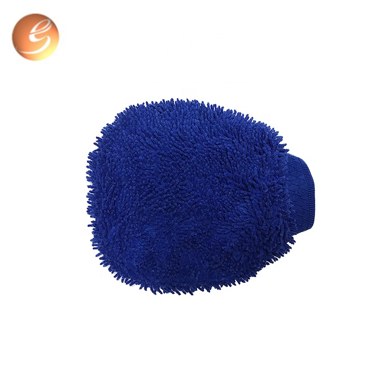 Cheap Wholesale plush microfibre cleaning gloves car wash mitt