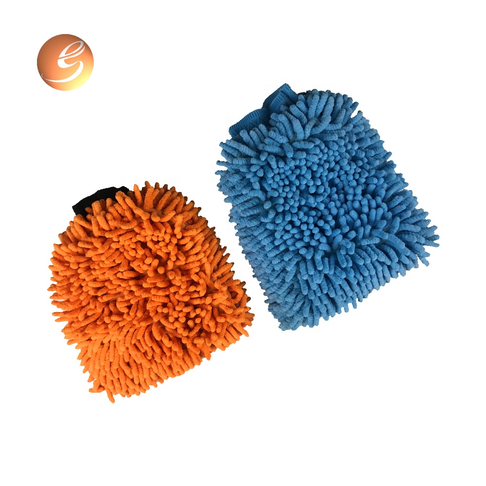 Eastsun microfiber gloves lint free wash polish mitt