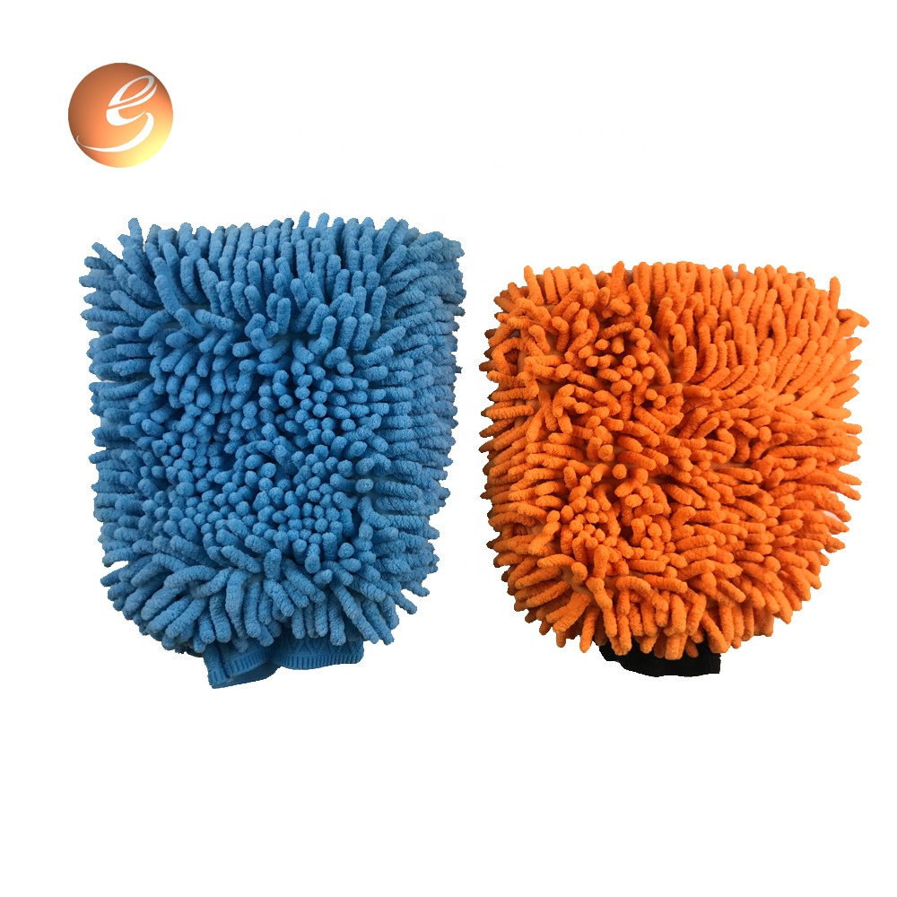 Good sale durable rich foam colorful car wash chenille mitt