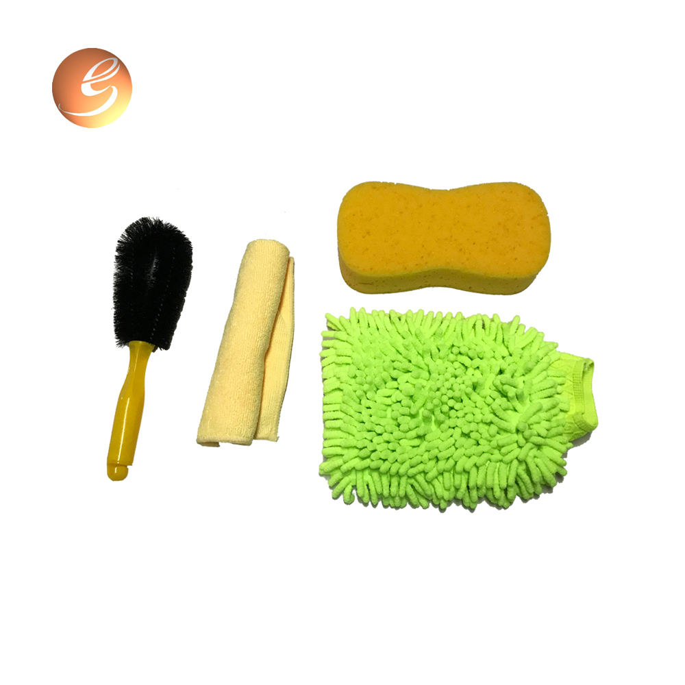 Microfiber towel car washing sponge car care cleaning products kit