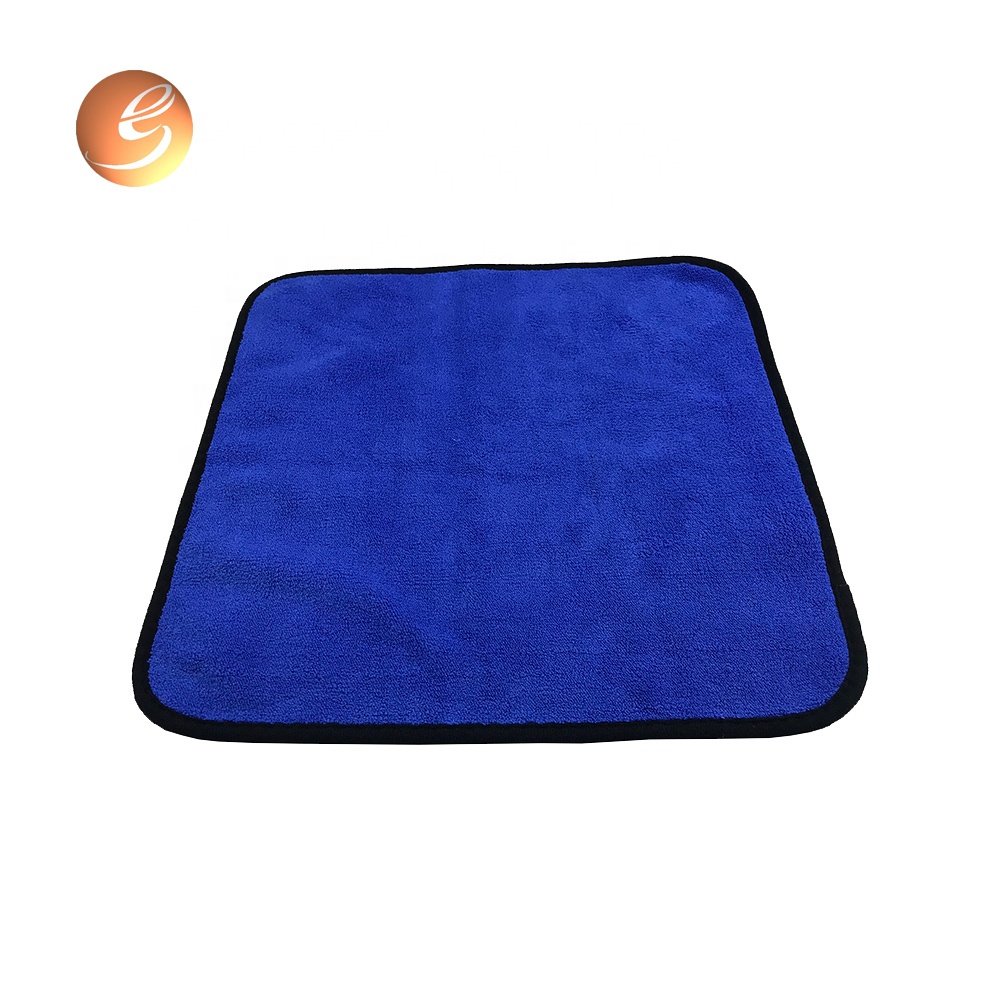 Blue microfiber dusting cleaning cloth for kitchen washroom cars