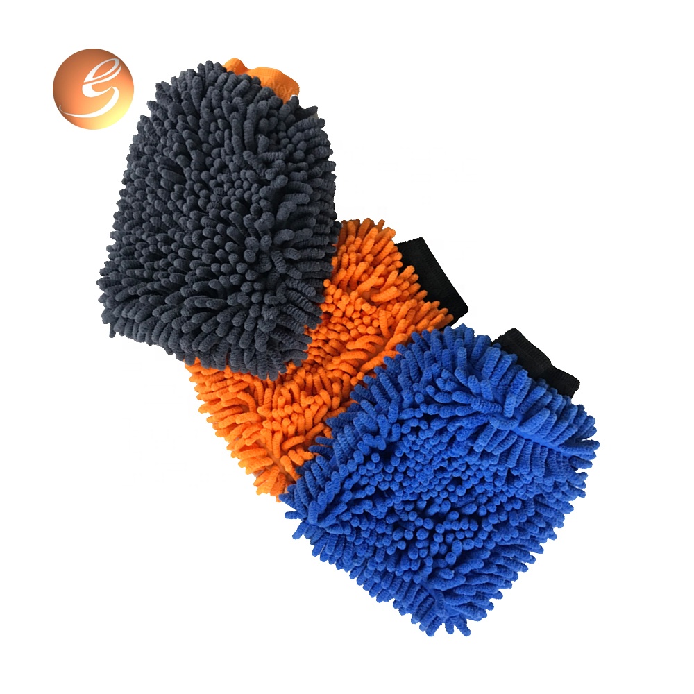 Large quantity car cleaning wash easy to clean chenille mitt dusting