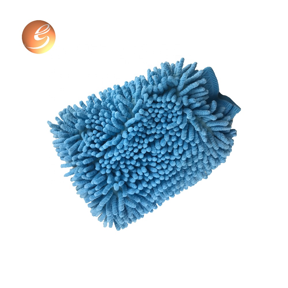 Large quantity dusting polish thick colorful double face synthetic mitt