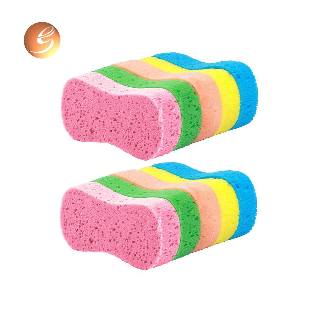 Colorful compressed car clean washing sponge