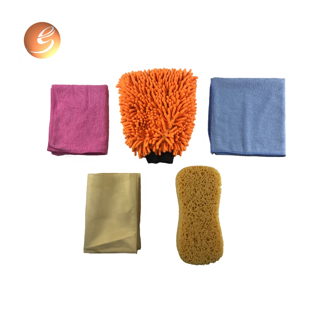New design car care cleaning tools colorful cloth detailing kit
