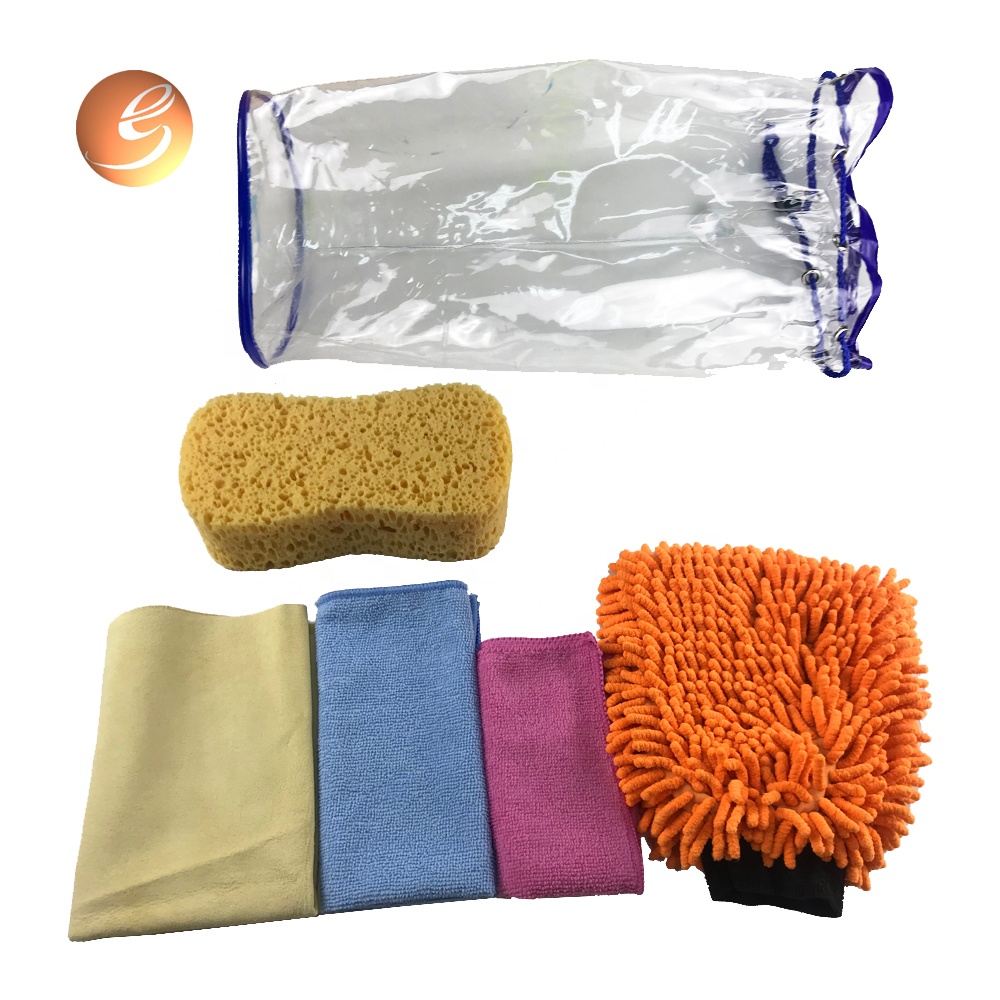 Hot selling natural genuine chamois quick dry car wash kit