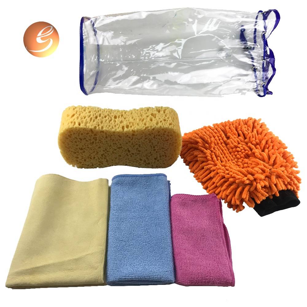 New type OEM car care cleaning kit in pvc bag packing