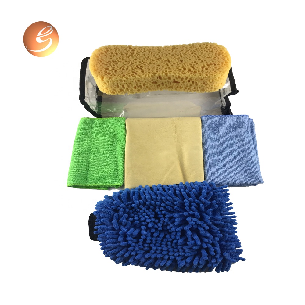 Microfiber Towel Car Cleaning Kit 5 Pcs Set