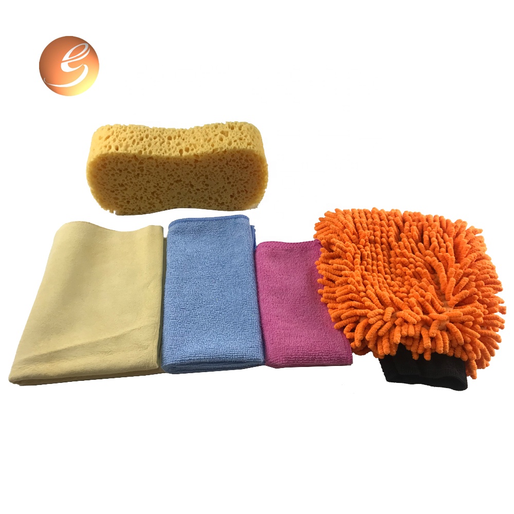Large quantity cloth mitt sponge microfiber duster set