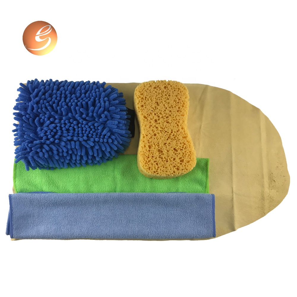 Microfiber Cleaning Car Wash Drying Chamois Towel Tool Set