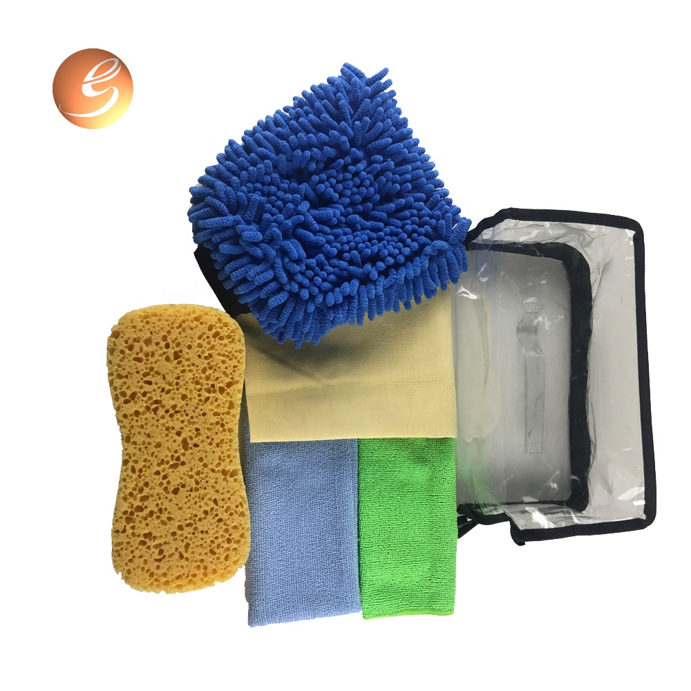 Popular Car Washing Dust Chamois Chenille Mitt And Cloth Tool Kit