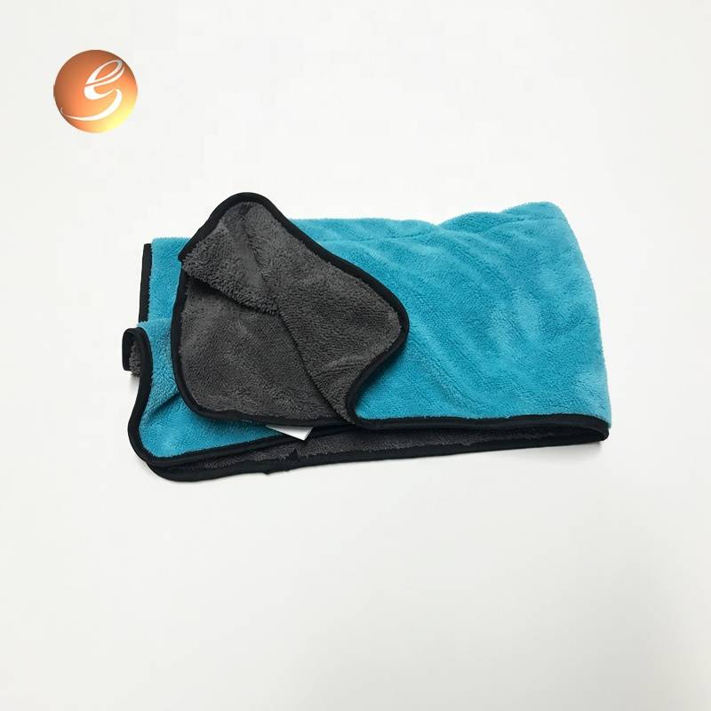 Coral fleece car towel microfiber cleaning towel
