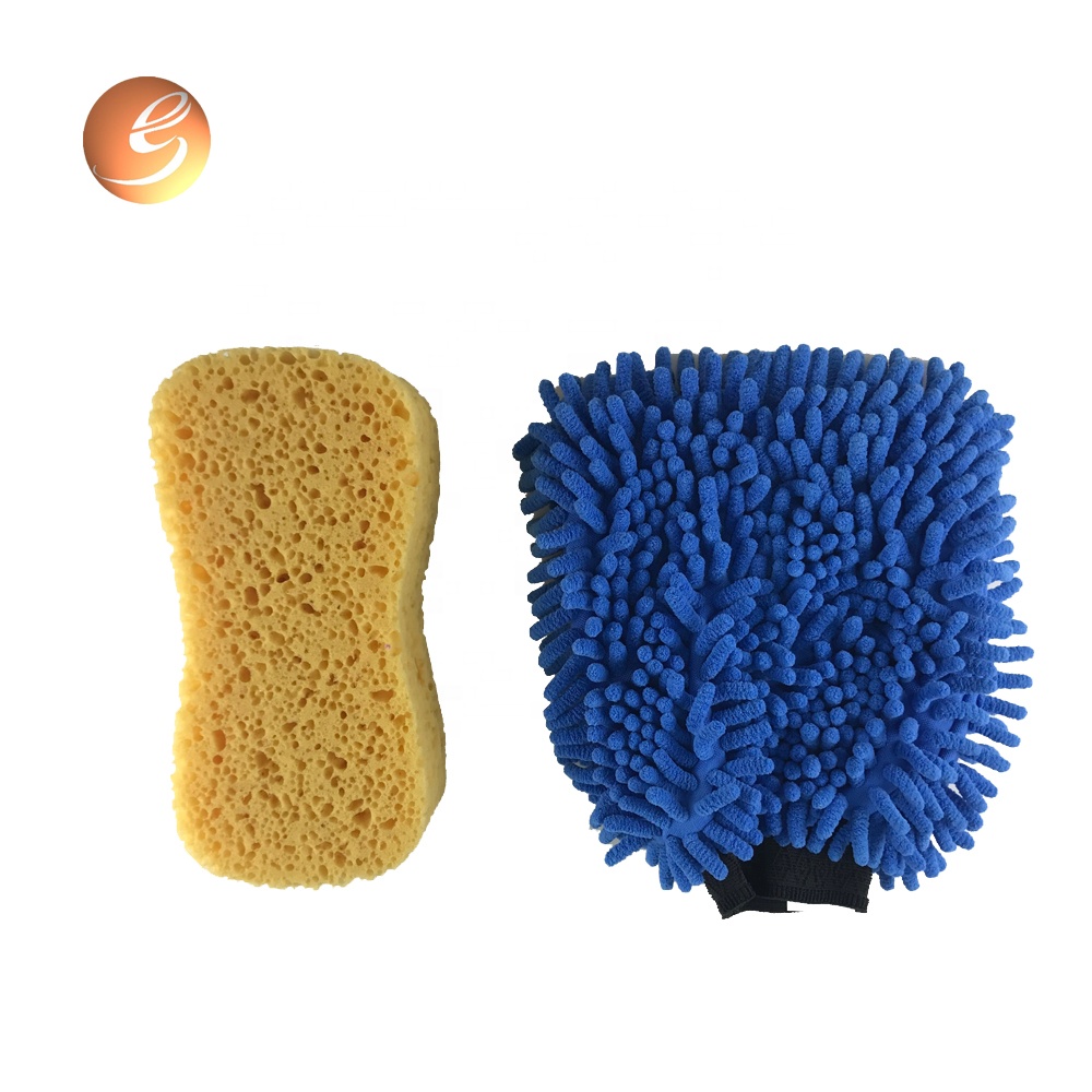 Good Quality Microfiber Dust and Best Car Washing Chenille Mitt Gloves Set