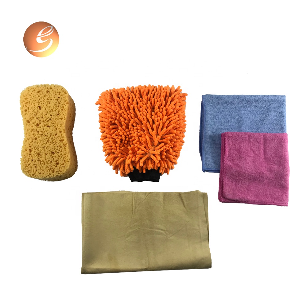 High quality pink microfiber cloth car wash cleaning kit
