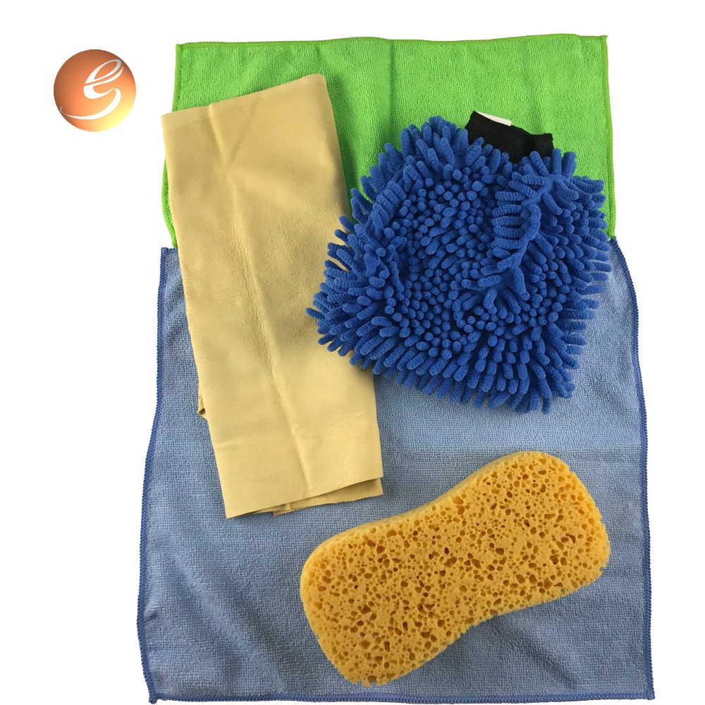 Car Wash Cleaning Tools  Wash Glove Microfiber Towel Set Kit
