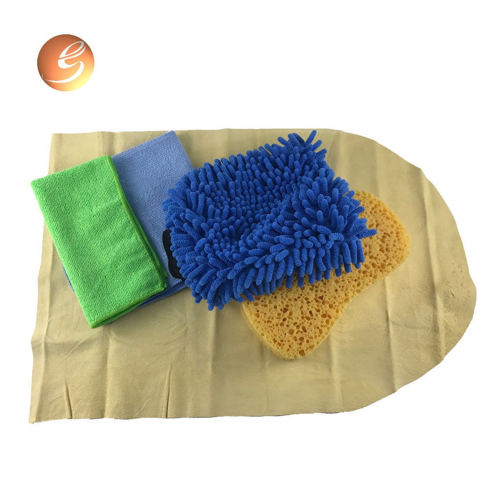 5 pcs per pack plain design microfiber clean cloth for car