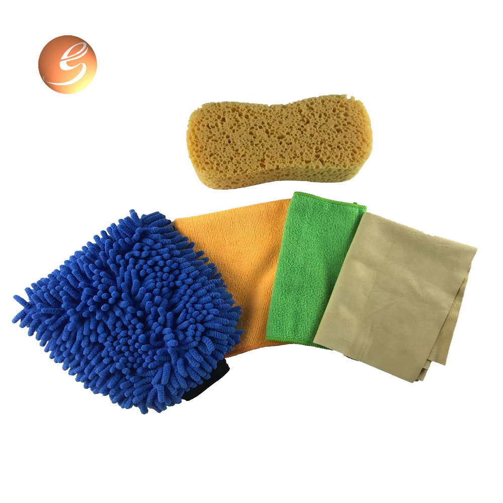 Factory Supply Car Clean Kits - Convenient logo custom microfiber car wash cleaning glove for car care – Eastsun