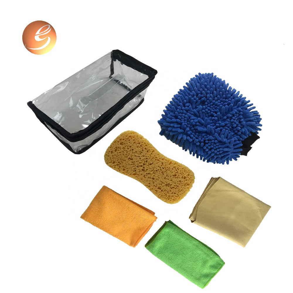 Microfiber chenille car care cleaning tool sets