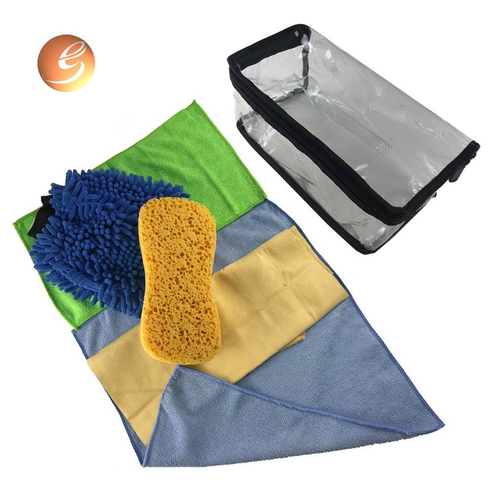 Cheap promotional practical microfiber car cleaning cloth set
