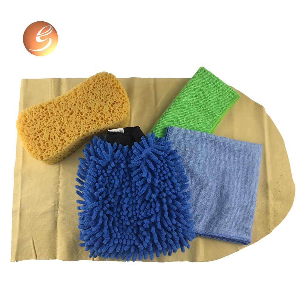Microfiber Car Washing Cloth 5 Pieces Car Cleaning Kit or customized