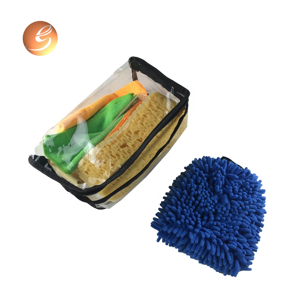 Scratch-free Chenille Microfiber Wash Mitt Towel Car Wash Set For Auto Cleaning