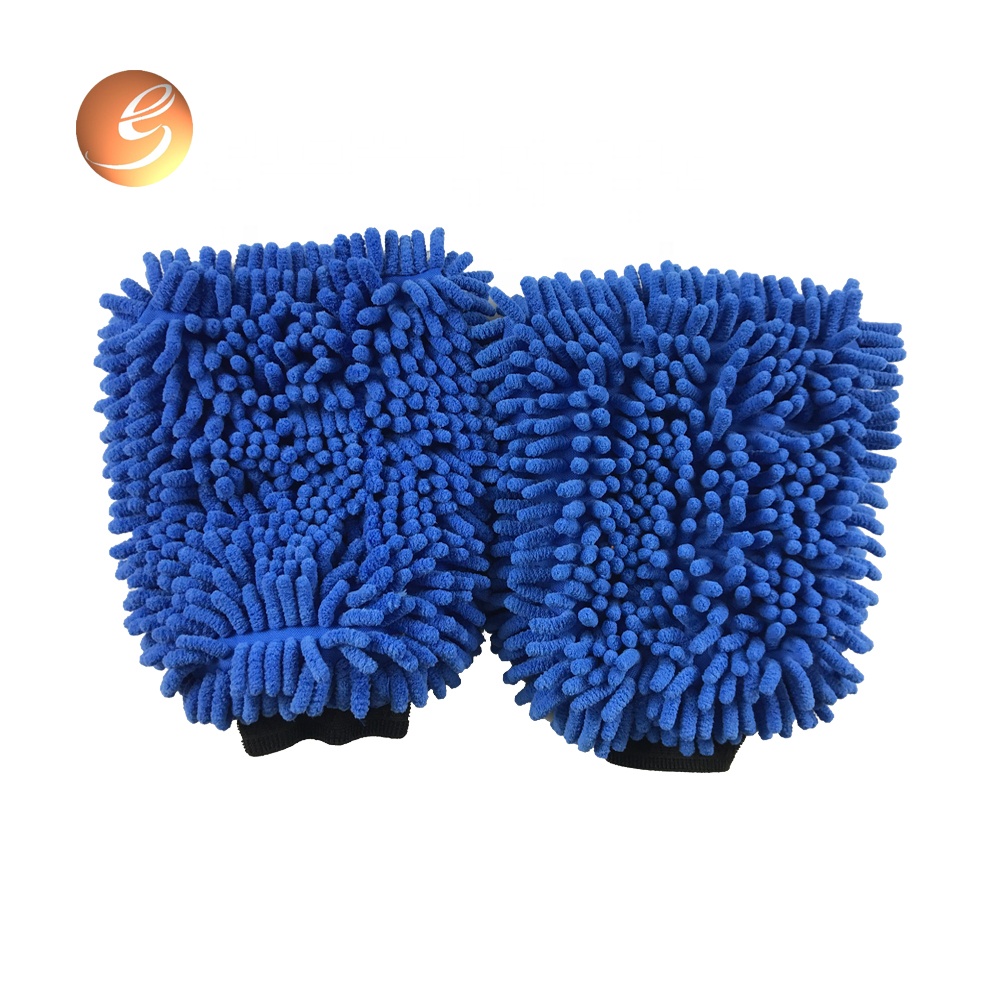 Good sale customized logo microfiber fabric chenille car wash mitt