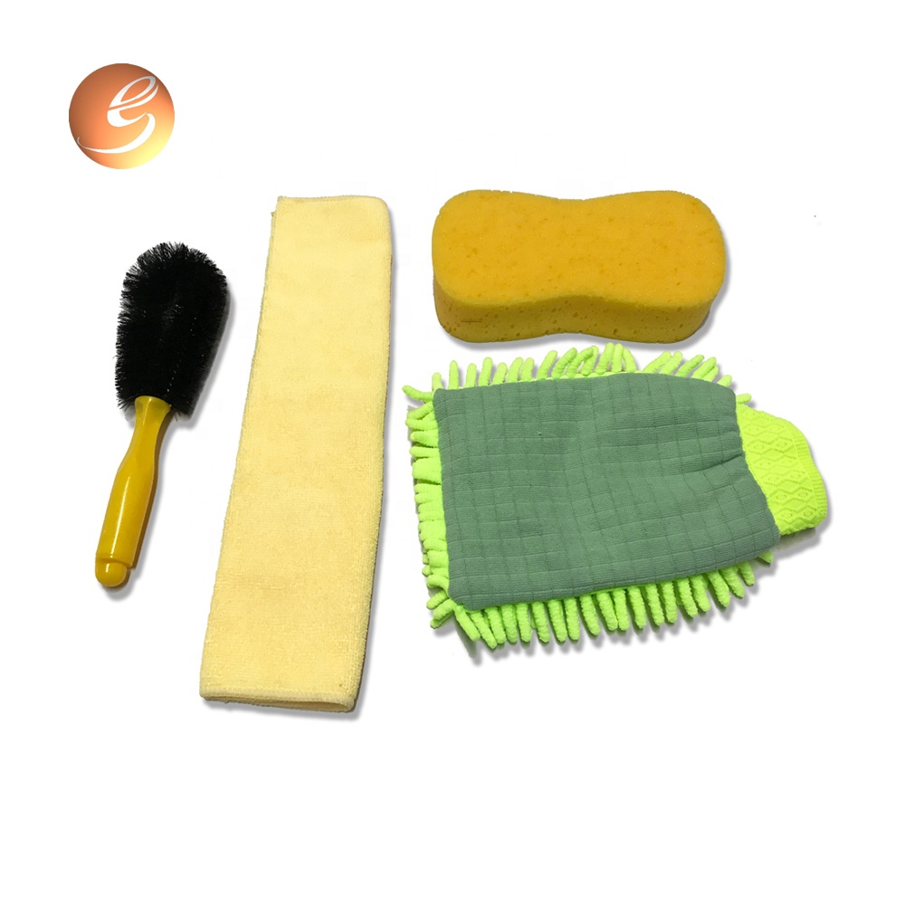 Car brush cleaner car washer care set cleaning gloves cloth kit tool