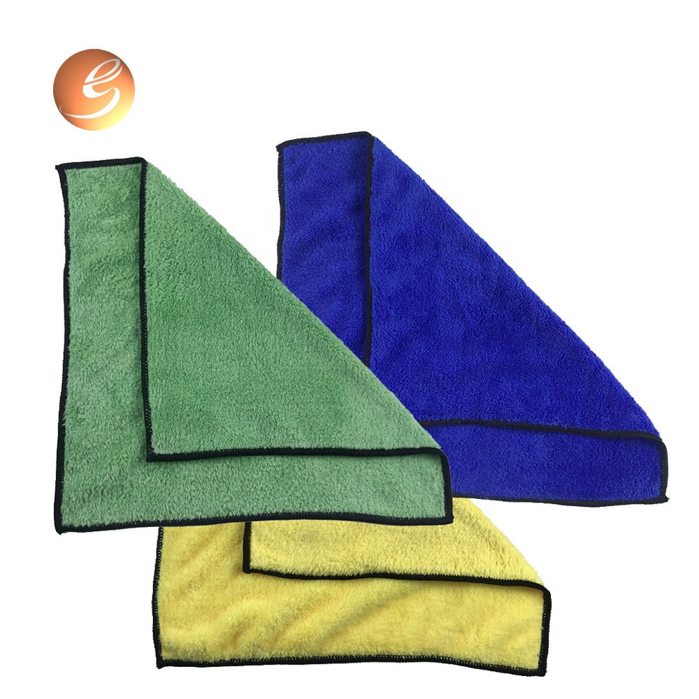 Yellow Blue Green Microfiber Car Exterior Window Windshield Cleaning Towel