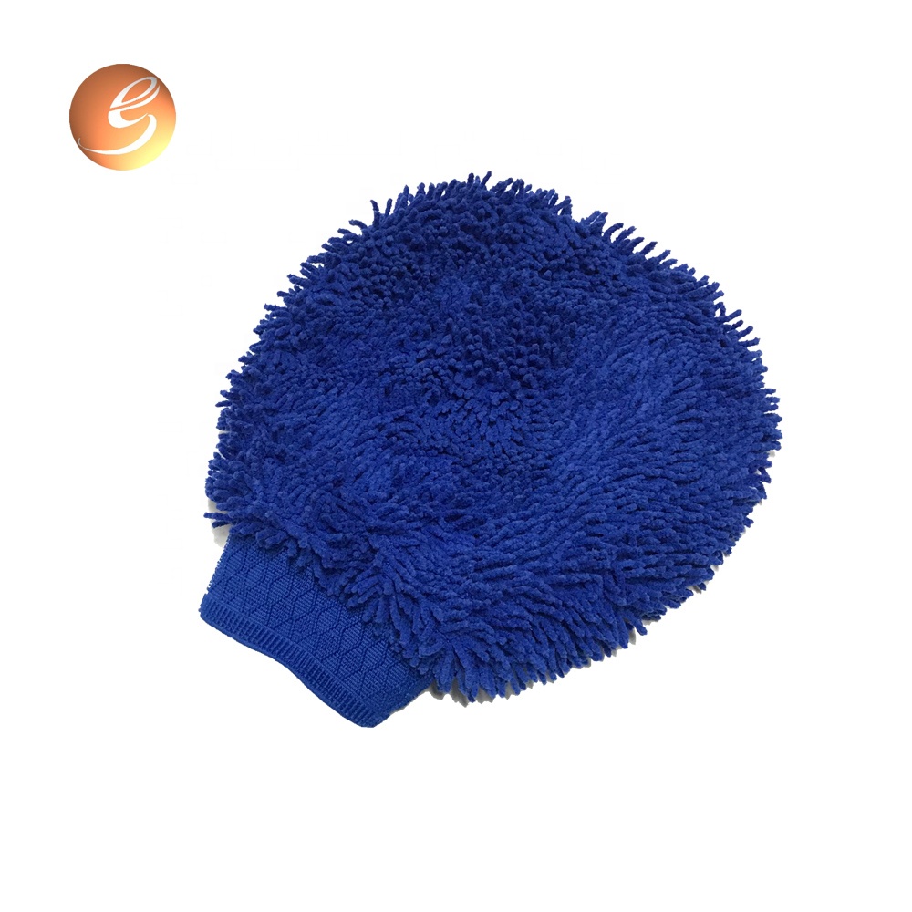Durable soft chenille microfiber premium scratch-free wash mitt