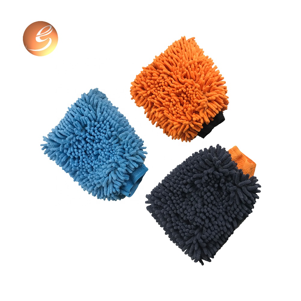 Good sale strong water absorption microfiber gloves wash polish mitt
