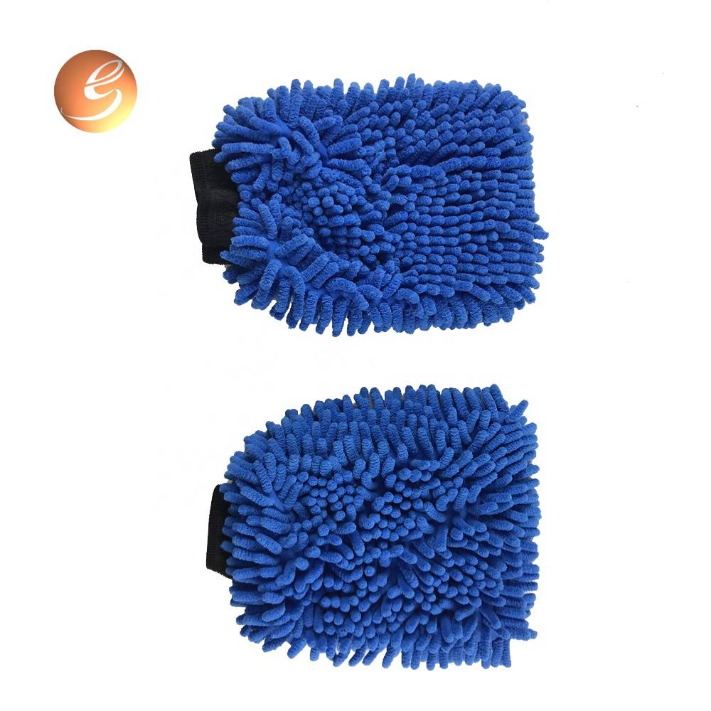 Factory direct sale customized thicken easy wash microfiber soft-able magic car care gloves