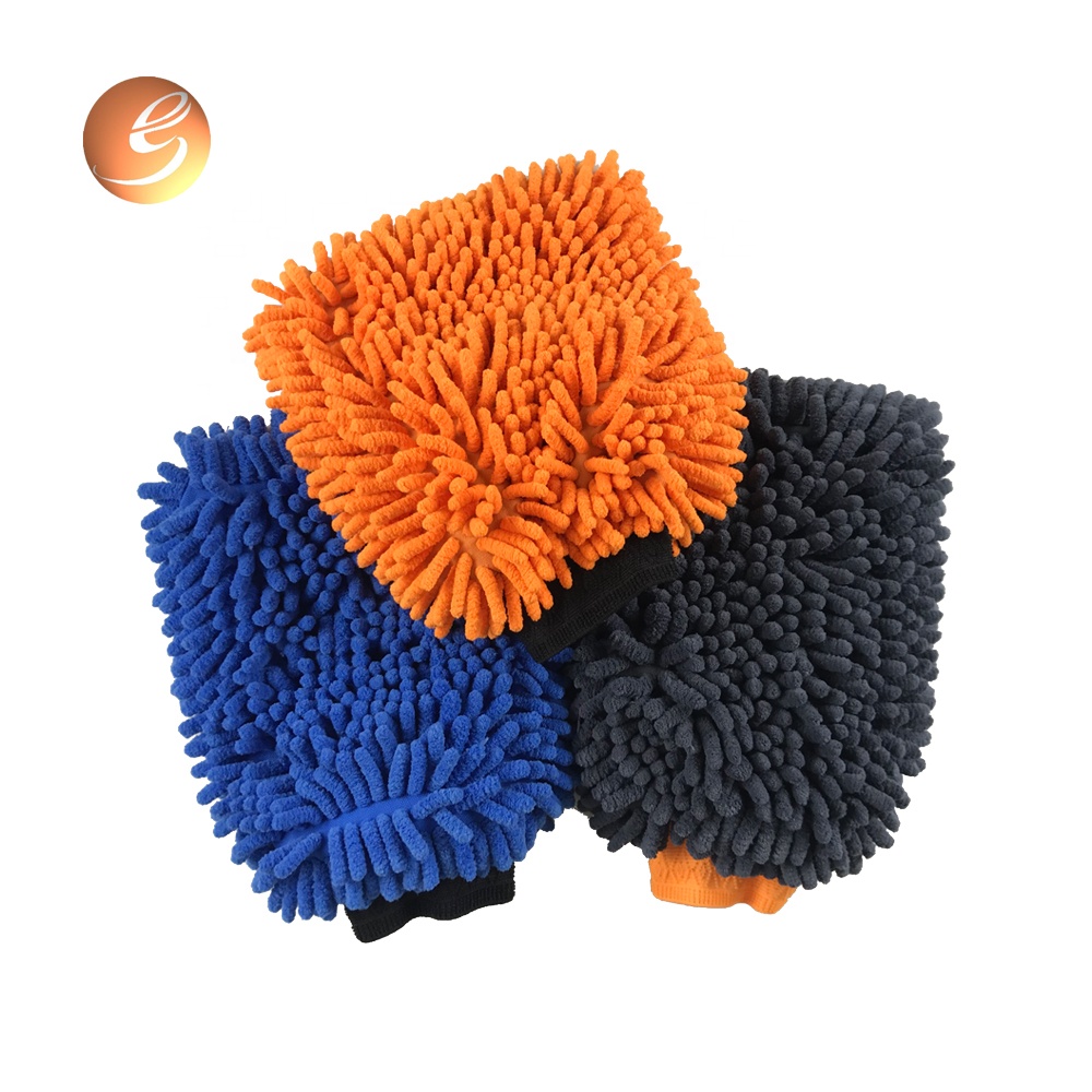 Large quantity rich foam customized color car wash mitt glove