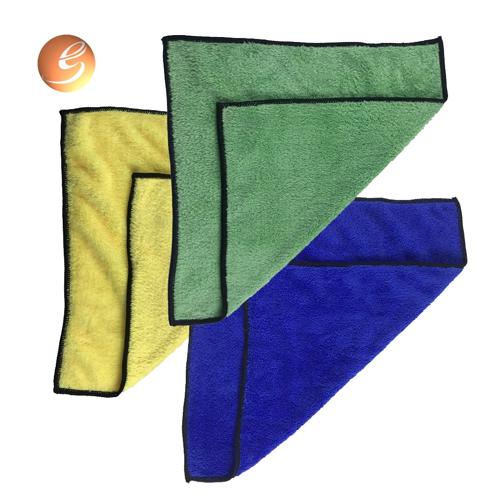 Colorful soft microfiber towel for car cleaning and household kichen