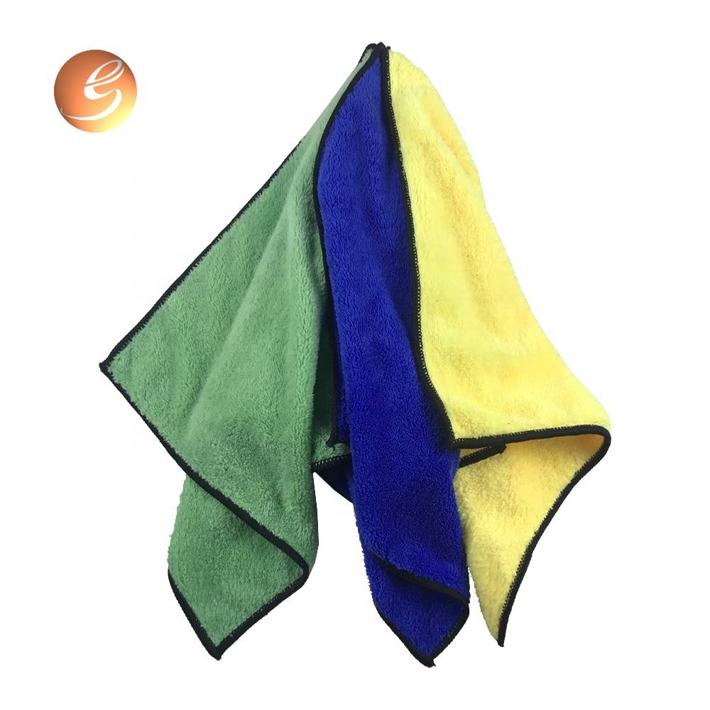 Top quality economic microfiber cleaning cloth set of  different colors