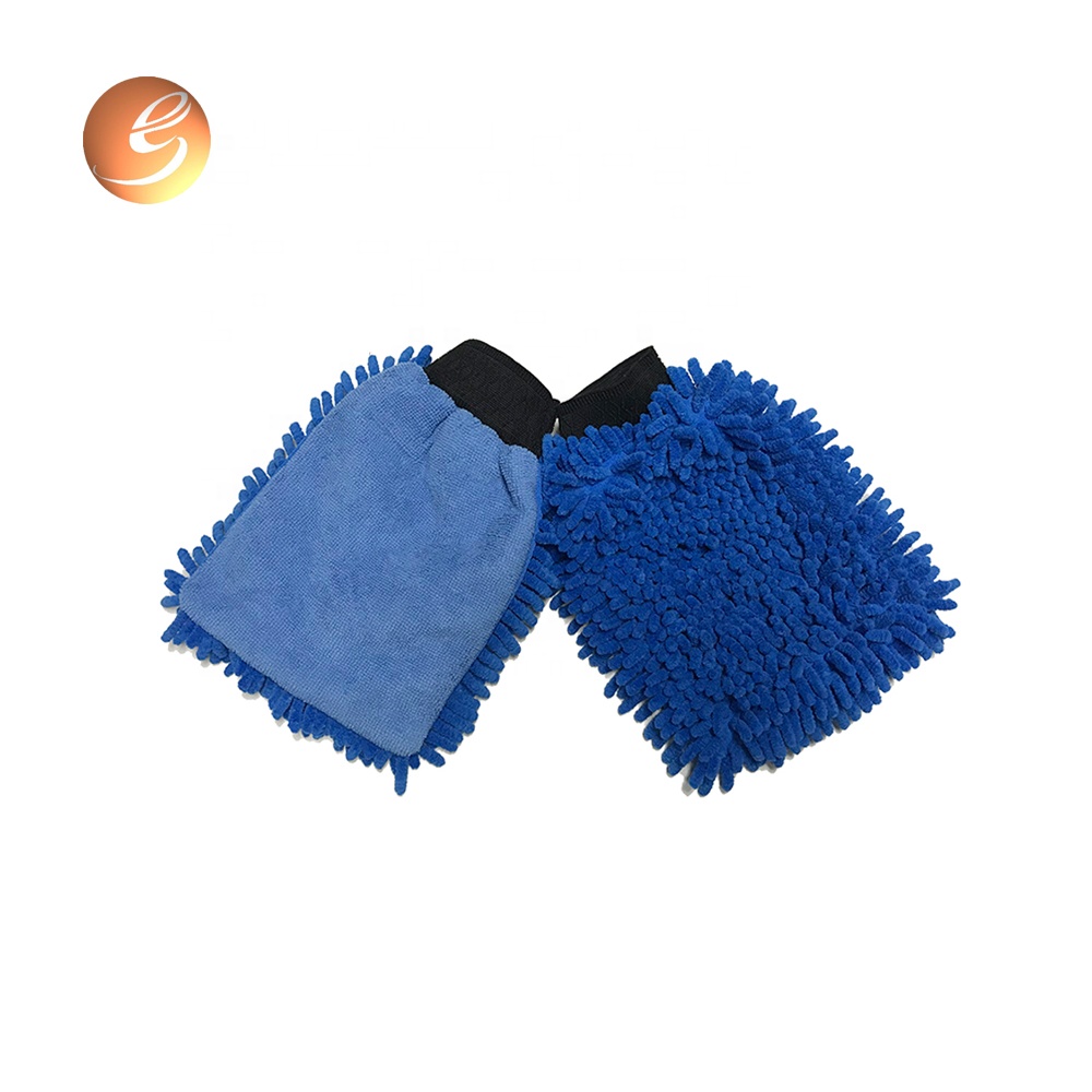 China OEM Microfiber Auto Wash Mitt Car Cleaning - Double side car washing mitt car care gloves in microfiber material – Eastsun