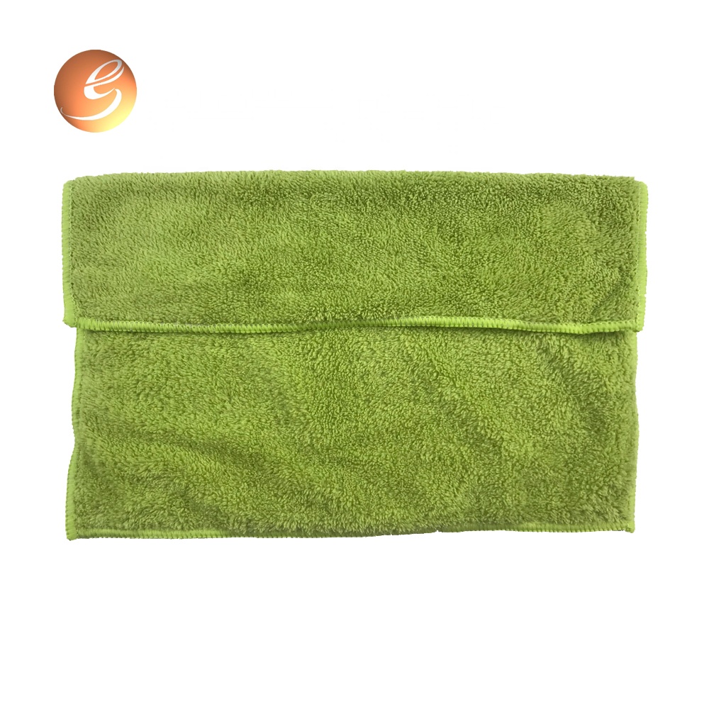 Custom logo plush coral fleece micro fiber cleaning towel plush drying microfiber car wash towel