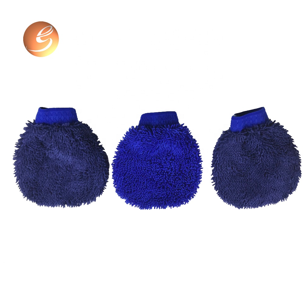 Good sale customized size coral fleece car detailing cleaning mitt