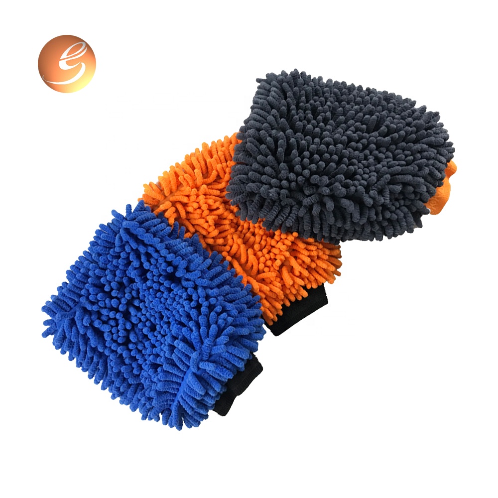 Large quantity car wash mitt do not lose color microfiber gloves