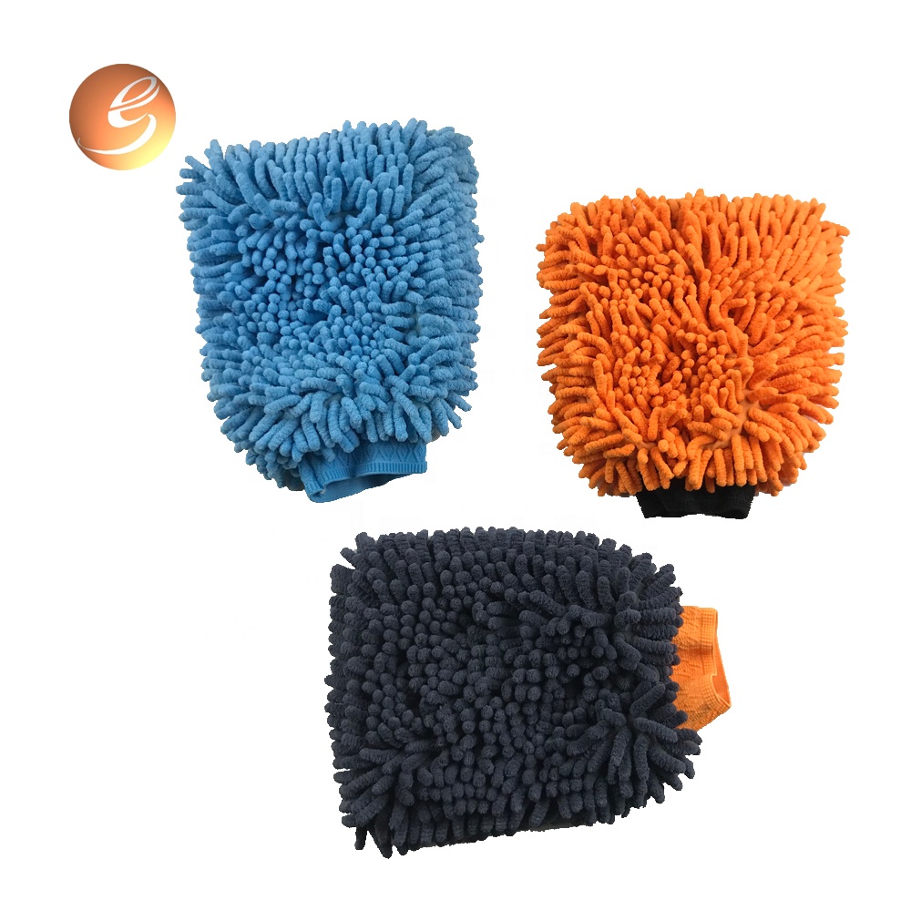 Good sale easy to clean polish synthetic colorful thick wash mitt