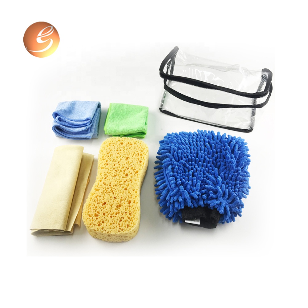 5pcs car care products kit car microfiber cleaning set