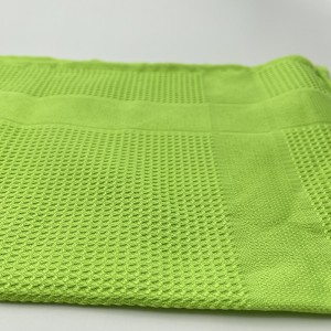 Multipurpose Custom LOGO Waffle Microfiber Glass Remover Tea Towels Wholesale Cleaning Cloths For Car Kitchen Glass