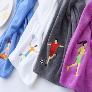 Wholesale Sport towels sweat absorbing custom logo 20*110cm quick drying sport towel