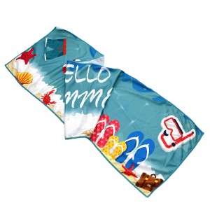 Support custom logo print sports towel quick dry sweat gym yoga outdoor sport towel