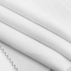 အားကစားဝတ်စုံဂျာစီတီရှပ် Polo ရှပ်အင်္ကျီ Tank Tops အတွက် 100% ပြန်လည်အသုံးပြုထားသော polyester rpet အထည်