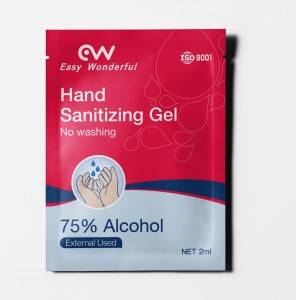 Easy Wonderful Brand High Quality 2ml Hand Sanitizer &Antibacterial Gel