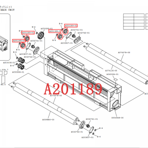 A201189 for Noritsu minilab Gear D18T